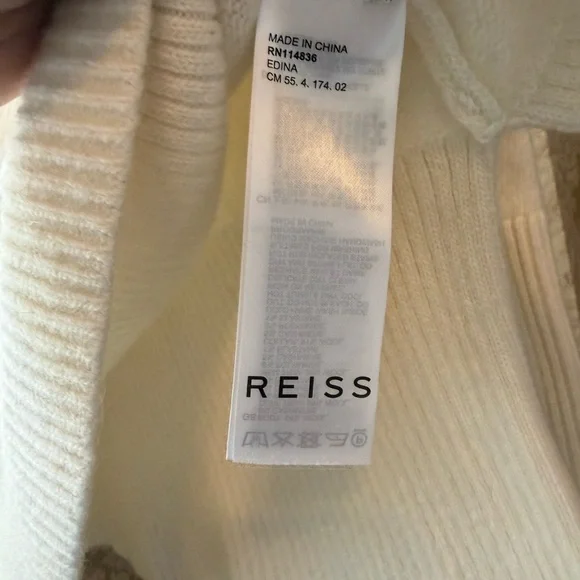 Reiss Ivory cashmere and wool turtleneck sweater - Picture 11 of 13